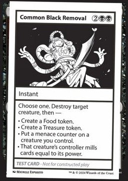 Common Black Removal - Mystery Booster 2: Playtest Cards (Special)