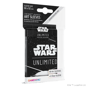 60 Gamegenic Card Back Sleeves (White) - Star Wars Unlimited Products
