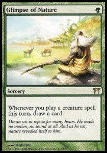 Glimpse of Nature - Champions of Kamigawa (Rare) [CHK-210]