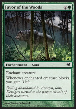 Favor of the Woods - Dark Ascension (Common) [DKA-113]
