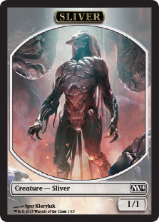 Sliver Token (Colorless 1/1) - Magic 2014 (Token) [M14-T1]
