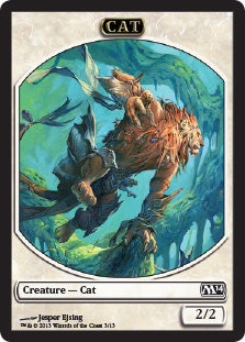 Cat Token (White 2/2) - Magic 2014 (Token) [M14-T3]