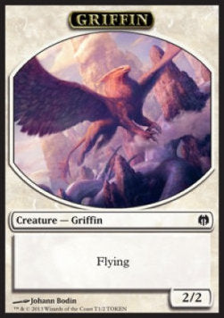 Griffin Token (White 2/2) - Duel Decks: Heroes vs. Monsters (Token) [DDL-T1]