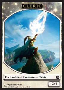 Cleric Token (White 2/1) - Theros (Token) [THS-T1]
