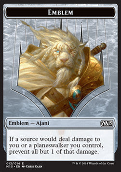 Ajani Steadfast Emblem - Magic 2015 (Token) [M15-T13]