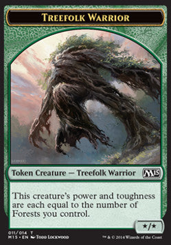 Treefolk Warrior Token (Green */*) - Magic 2015 (Token) [M15-T11]