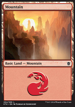 Mountain (V.3) - Khans of Tarkir (Land) [KTK-264]