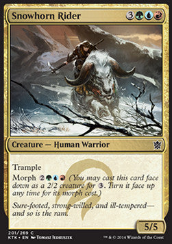 Snowhorn Rider - Khans of Tarkir (Common) [KTK-201]