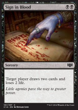 Sign in Blood - Commander 2014 (Common) [C14-161]