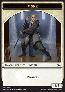 Monk Token (White 1/1 Prowess) - Fate Reforged (Token)