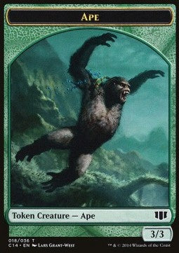 Ape Token (G 3/3) / Zombie Token (U */*) - Commander 2014 (Token) [C14-T 2/11]
