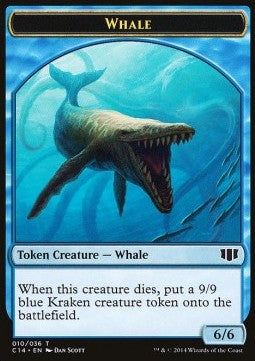 Whale Token (U 6/6) / Zombie Token (U */*) - Commander 2014 (Token) [C14-T 10/11]
