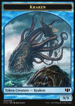 Kraken Token (U 9/9) / Zombie Token (U */*) - Commander 2014 (Token) [C14-T 9/11]