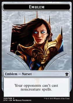 Narset Transcendent Emblem - Dragons of Tarkir (Token) [DTK-T8]