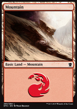 Mountain (V.2) - Dragons of Tarkir (Land) [DTK-260]