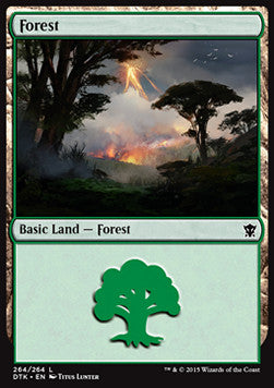 Forest (V.3) - Dragons of Tarkir (Land) [DTK-264]