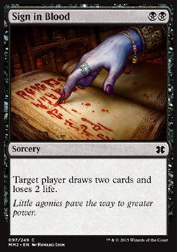 Sign in Blood - Modern Masters 2015 (Common) [MM2-97]
