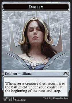 Liliana, Defiant Necromancer Emblem - Magic Origins (Token) [ORI-T13]
