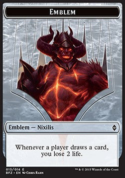 Ob Nixilis Reignited Emblem - Battle for Zendikar (Token) [BFZ-T13]