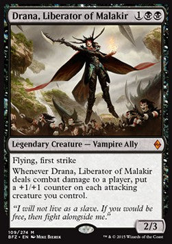 Drana, Liberator of Malakir - Battle for Zendikar (Mythic) [BFZ-109]