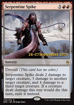 Serpentine Spike - Battle for Zendikar: Promos (Rare) [PBFZ-133]