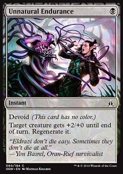 Unnatural Endurance - Oath of the Gatewatch (Common) [OGW-80]