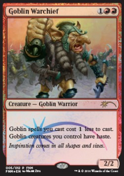 Goblin Warchief (V.2) - Friday Night Magic Promos (Rare)