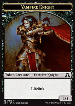 Vampire Knight Token (Black 1/1) - Shadows over Innistrad (Token) [SOI-T4]