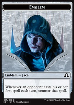 Jace, Unraveler of Secrets Emblem - Shadows over Innistrad (Token) [SOI-T17]