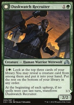 Duskwatch Recruiter / Krallenhorde Howler - Shadows over Innistrad (Uncommon) [SOI-203]