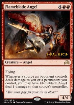 Flameblade Angel (V.1) - Shadows over Innistrad: Promos (Rare) [PSOI-157]