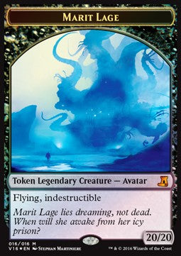 Marit Lage Token (Black 20/20) - From the Vault: Lore (Mythic) [V16-16]