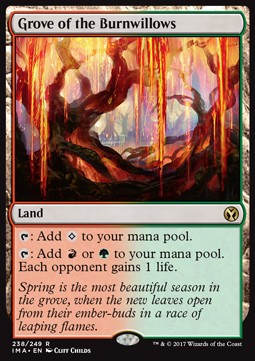 Grove of the Burnwillows - Iconic Masters (Rare) [IMA-238]