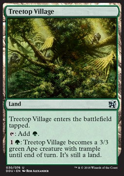 Treetop Village - Duel Decks: Elves vs. Inventors (Uncommon) [DDU-30]