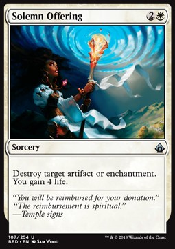 Solemn Offering - Battlebond (Uncommon) [BBD-107]