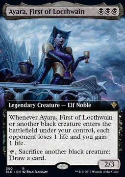 Ayara, First of Locthwain - Throne of Eldraine: Extras (Rare) [XELD-350]