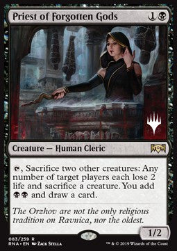 Priest of Forgotten Gods - Throne of Eldraine: Promos (Rare) [PELD-83]