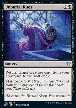 Unburial Rites - Commander: Ikoria (Uncommon) [C20-139]