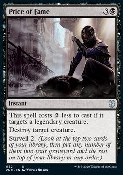 Price of Fame - Commander: Zendikar Rising (Uncommon) [ZNC-52]