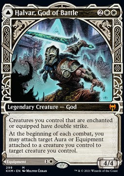 Halvar, God of Battle // Sword of the Realms - Kaldheim: Extras (Mythic) [XKHM-299]