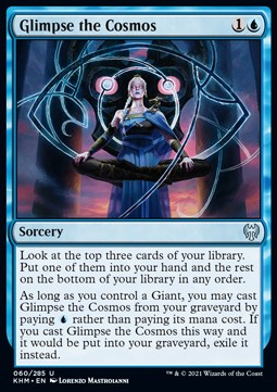 Glimpse the Cosmos - Kaldheim (Uncommon) [KHM-60]