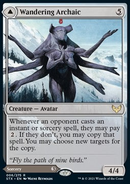 Wandering Archaic // Explore the Vastlands - Strixhaven: School of Mages (Rare) [STX-6]