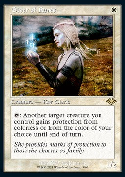 Giver of Runes (V.1) - Modern Horizons: Retro Frame Cards (Rare) [RMH2-3]