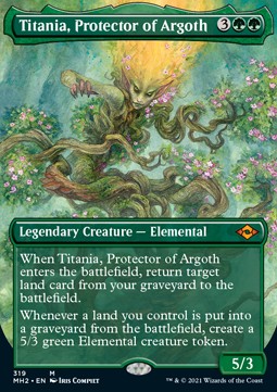 Titania, Protector of Argoth (V.1) - Modern Horizons 2: Extras (Mythic) [XMH2-319]