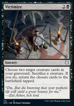 Victimize - Commander: Adventures in the Forgotten Realms (Uncommon) [AFC-112]