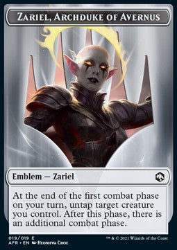 Zariel, Archduke of Avernus Emblem - Adventures in the Forgotten Realms: Extras (Token) [XAFR-T19]