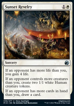 Sunset Revelry - Innistrad: Midnight Hunt (Uncommon) [MID-38]