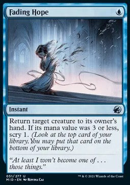 Fading Hope - Innistrad: Midnight Hunt (Uncommon) [MID-51]