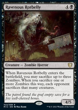 Ravenous Rotbelly (V.1) - Commander: Innistrad: Midnight Hunt (Rare) [MIC-22]