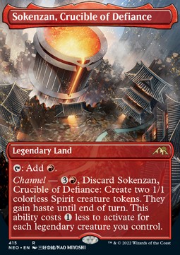 Sokenzan, Crucible of Defiance (V.1) - Kamigawa: Neon Dynasty: Extras (Rare) [XNEO-415]